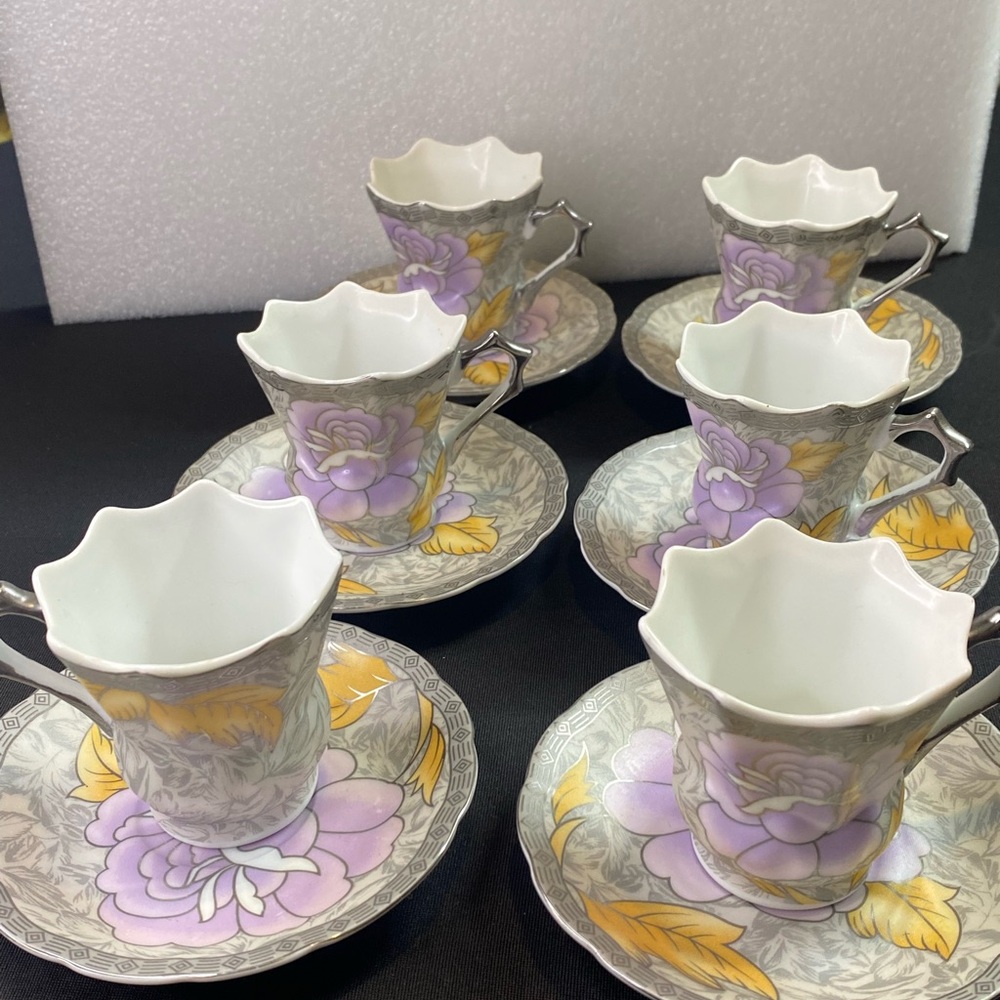 Floral Tea Cup and Saucer Set